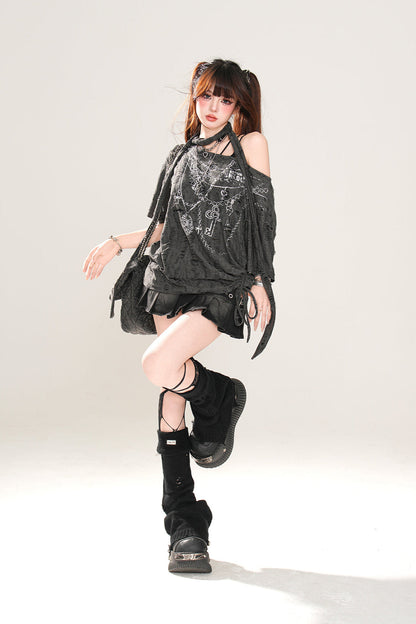 Skirt Pleated Y2K Denim Line