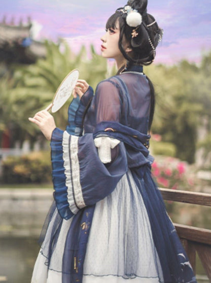 Ensemble Lolita Night Crescent Moon Robe suspendue
