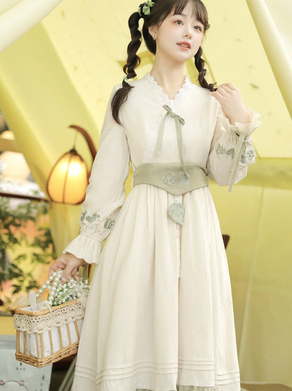 Dress Chinese Cardigan Retro Short Lolita