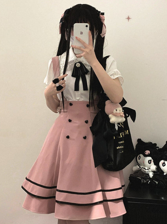 ラブバックルストラップチュチュスカート