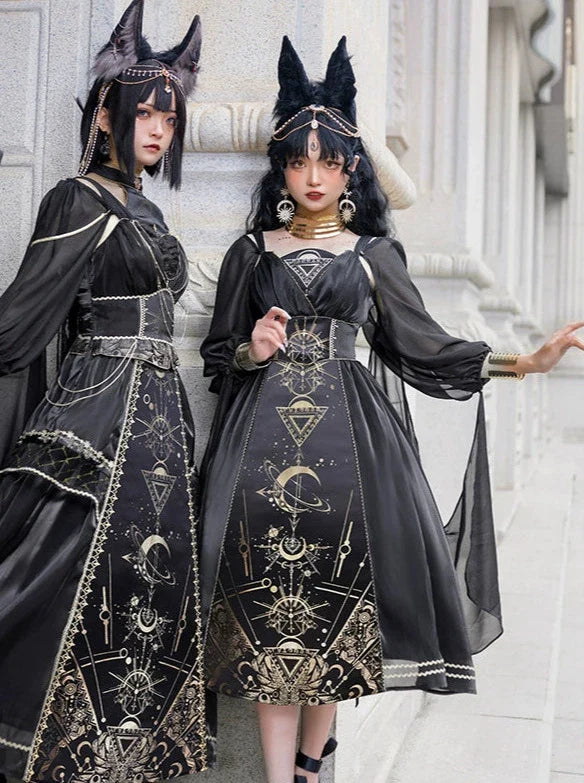 Full Sleeve Model Sheer Short Yarn Dress Shoulder + Sass + Nightmare Horus
