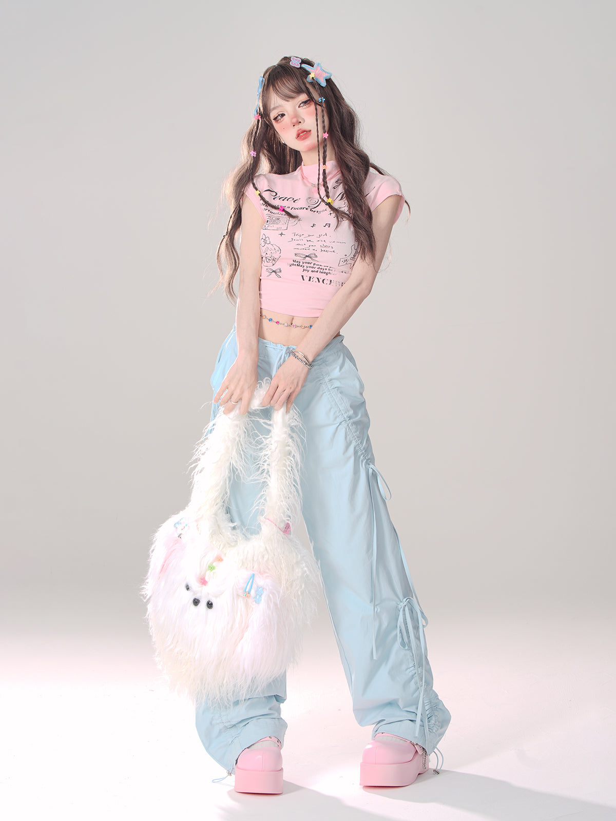 Drawstring Pants Loose Casual