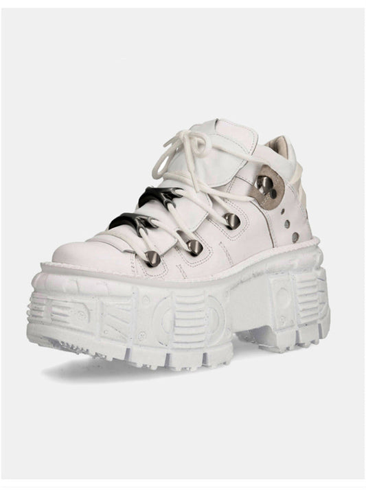 Style Cut High Dark Punk Street Retro Shoes Sole Tank