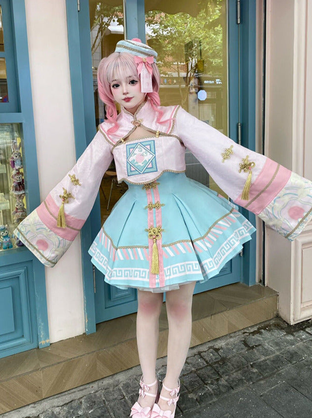 Sweet Hut Reserved Sea Jacket + Kyung + Pin Ribbon product Crolley + Dress Little