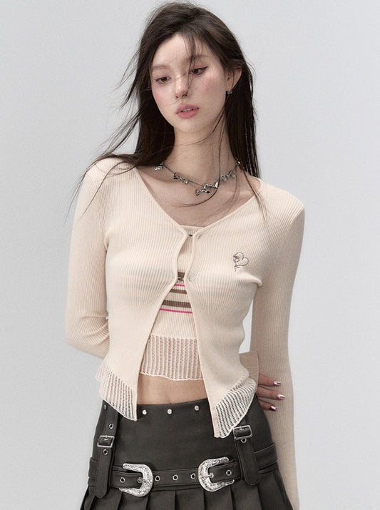 Slim Spring Milky Cardigan