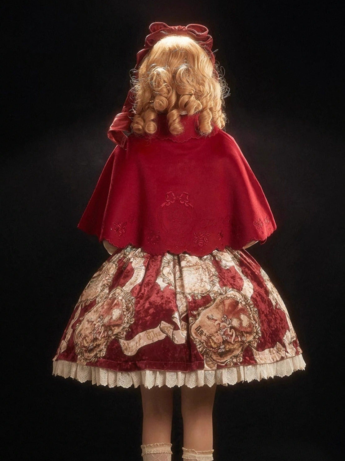 Lolita Cape Dry Doll Antique Embroy Cape