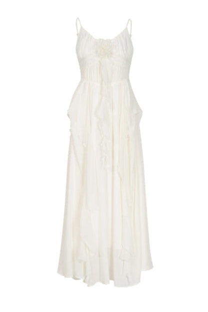 Rose Dress Work Heavy Ruffle Manta