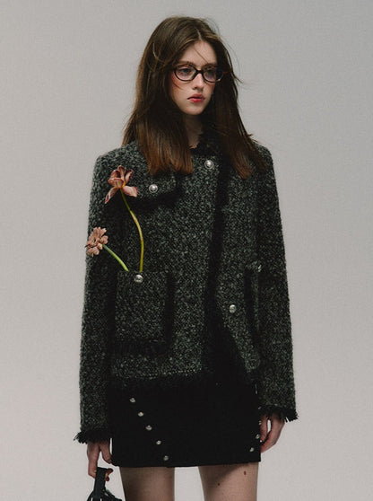 Veste Grand Or Ton Tweed Petit Fre
