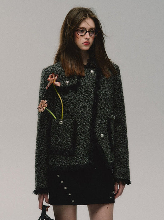 Veste Grand Or Ton Tweed Petit Fre
