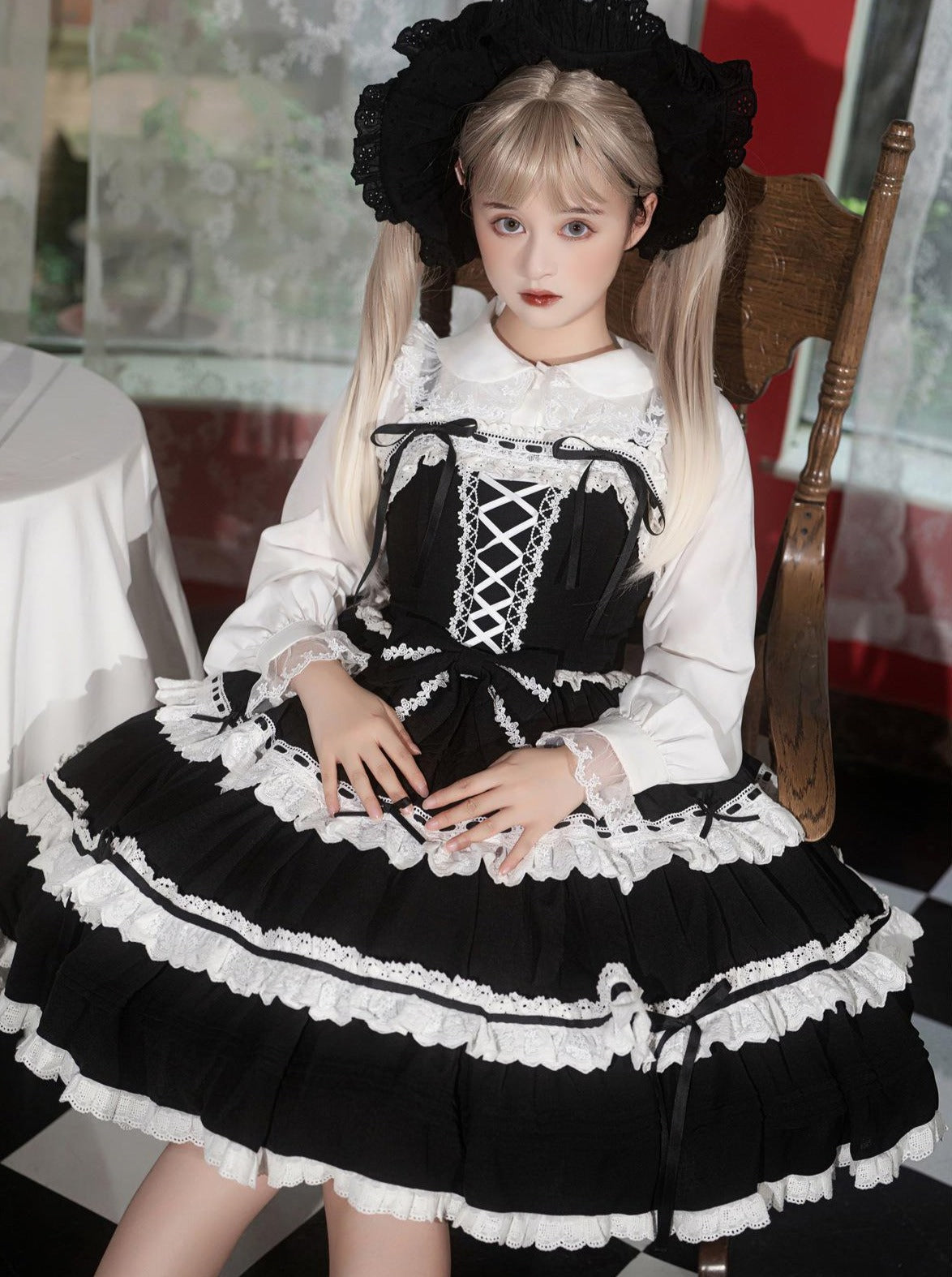 Suspender Dress Design Lace-up