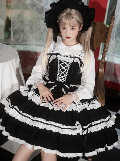 Suspender Dress Design Lace-up