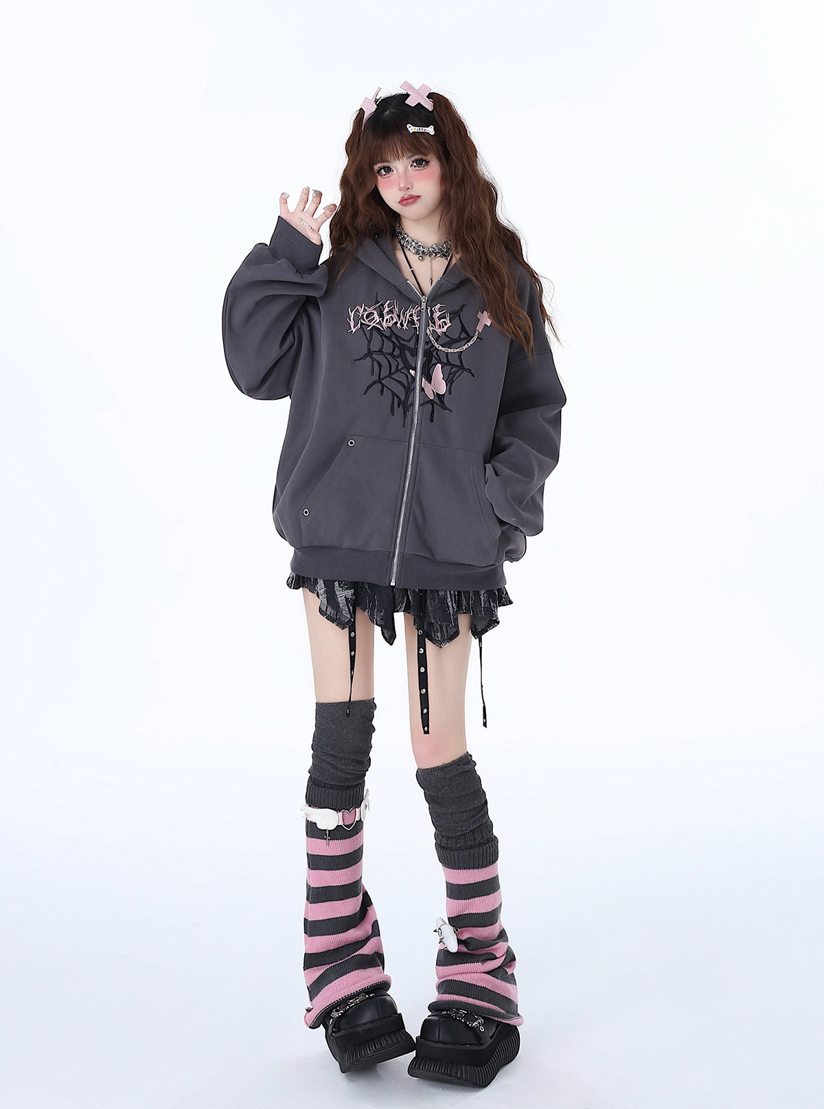 Versatile Niche Hoodie Punk Loose Sweet