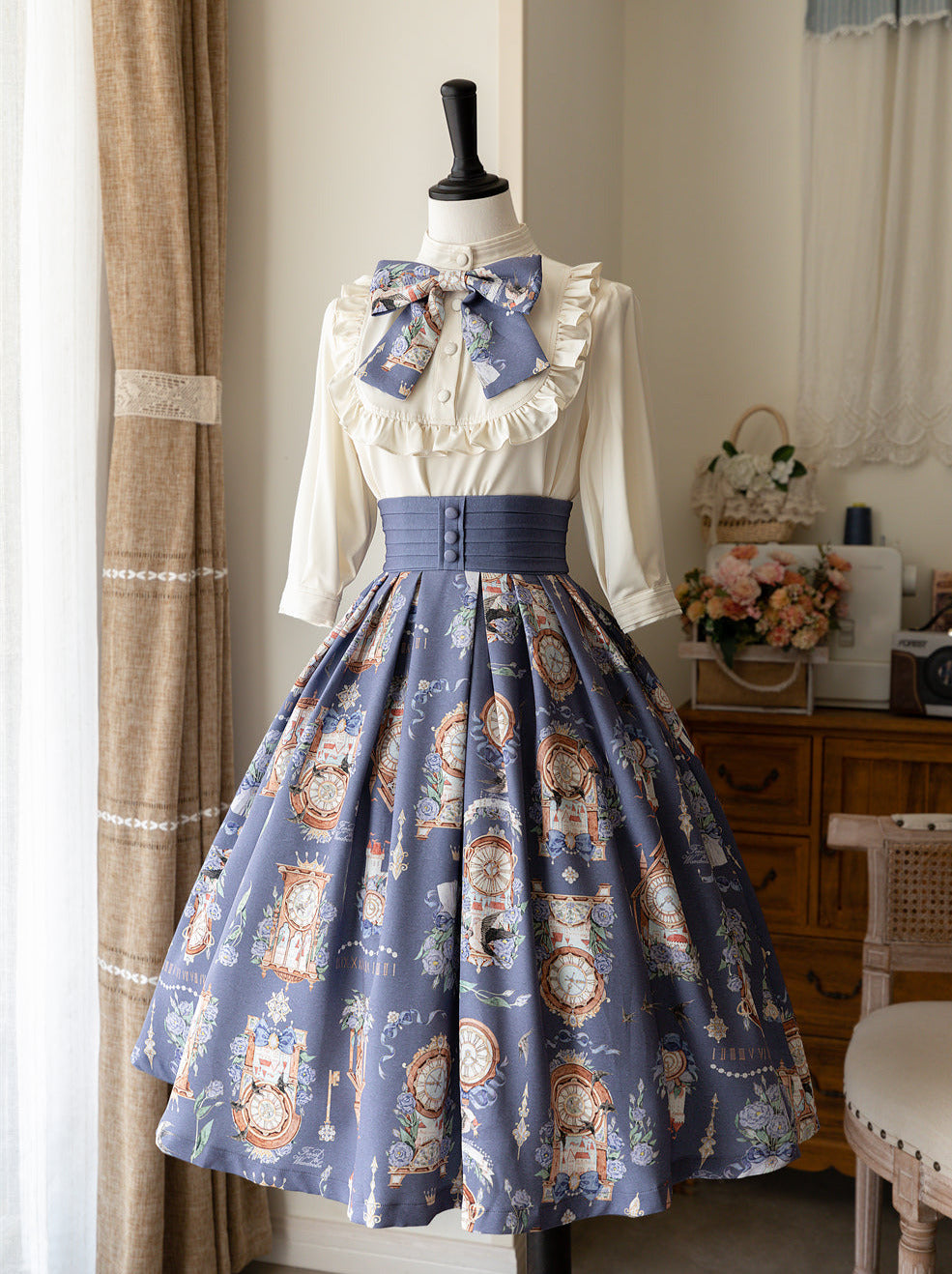 Lolita Echo Daily Echo Setup Suskart Eleegan Trochrasical Print Shirt Eternal