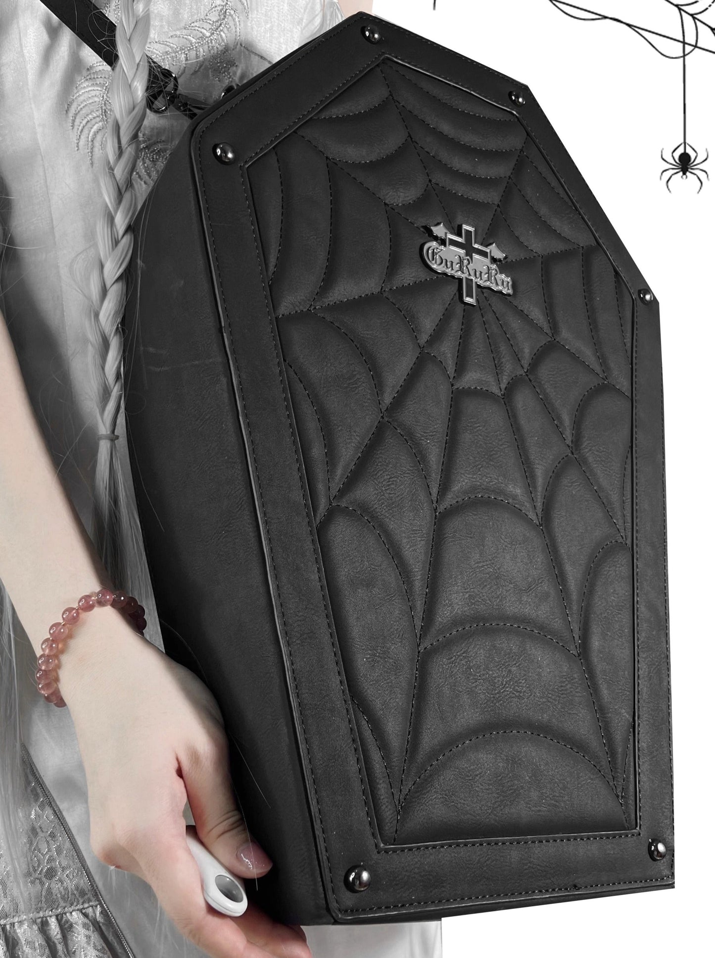 Coffin Pain Cross Bag Spider