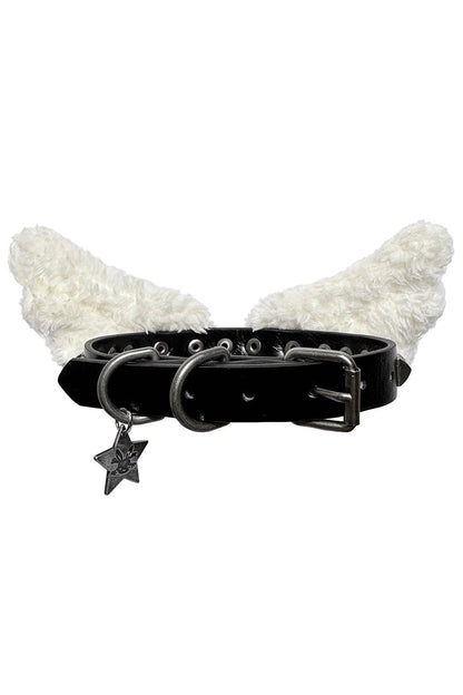 Halsband mit Engelsflügel-Nieten