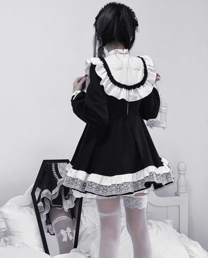 Halloween Sister Cross Subculture Dress Set Lolita