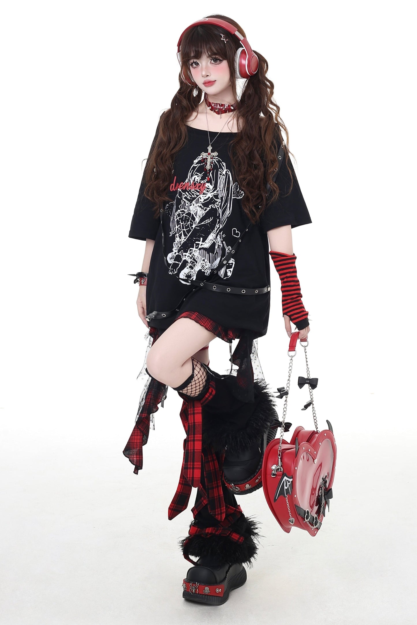 T-Shirt Girl Crazy Rock