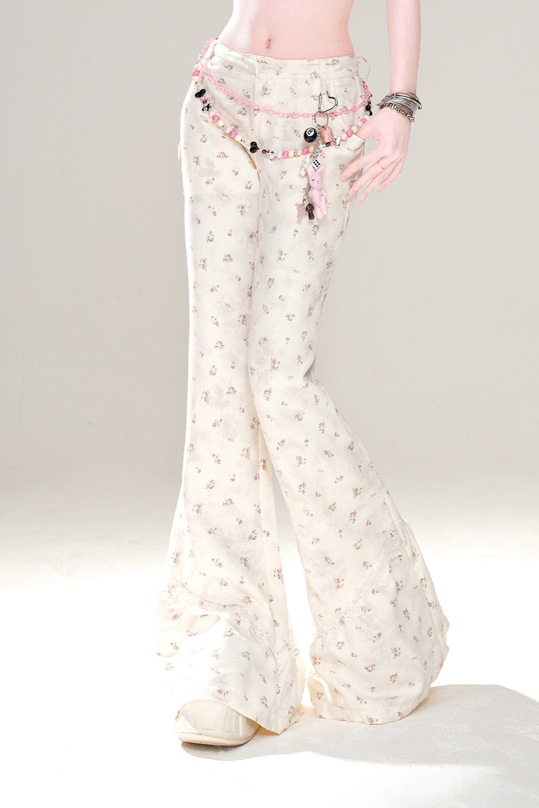 Pants Floral Trouser Flared