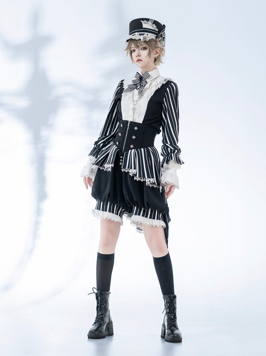 Lolita Retro Shirt + Wonderful Prince Trick Elegant Shorts