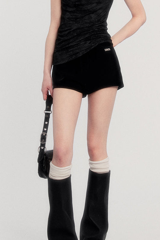 velvet shorts