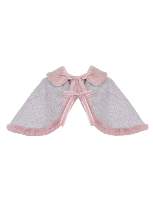 Tweed Fur Dress Fur + Sweet Cape