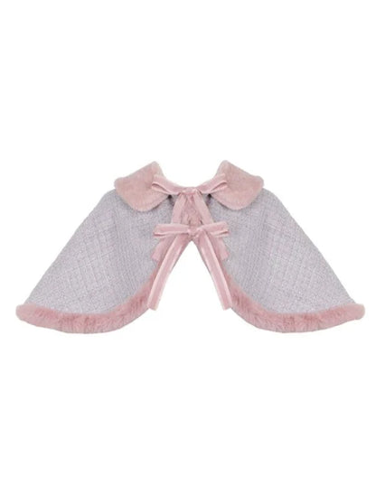 Tweed Fur Dress Fur + Sweet Cape