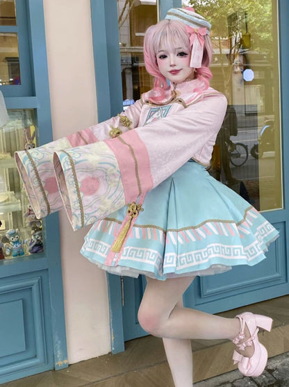 Sweet Hut Reserved Sea Jacket + Kyung + Pin Ribbon product Crolley + Dress Little
