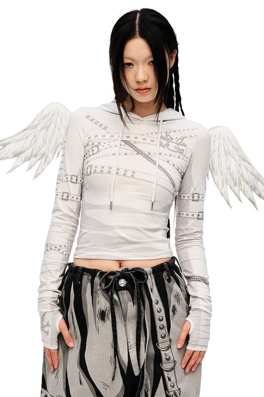 Y2K Tops Wing Angel