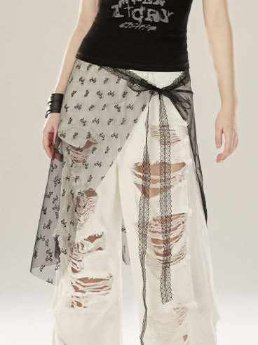 リボンシアーレーススカート