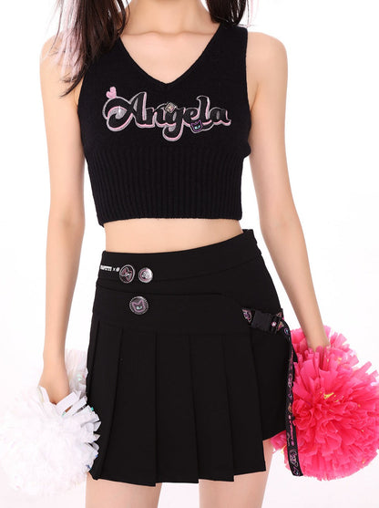 Asymmetrical Irregular A-line Pleated Skirt