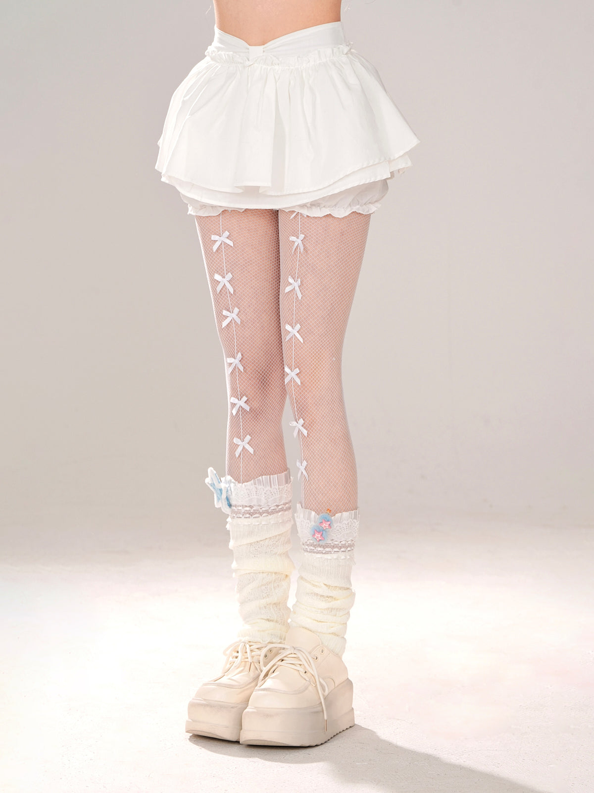 Girly White Skirt Sweet Shorts