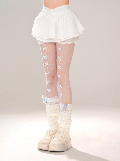 Girly White Skirt Sweet Shorts