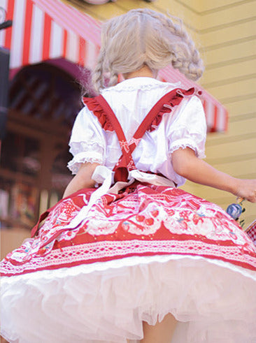 Berry Fried Rabbit Dress Lolita Set