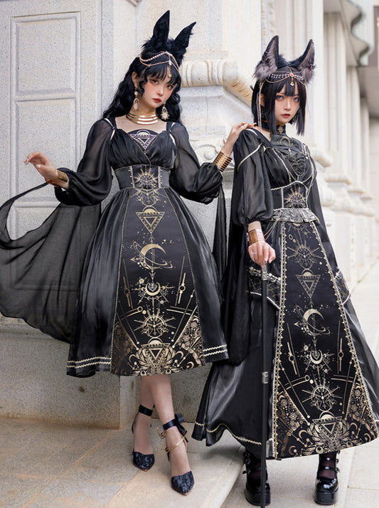 Full Sleeve Model Sheer Short Yarn Dress Shoulder + Sass + Nightmare Horus