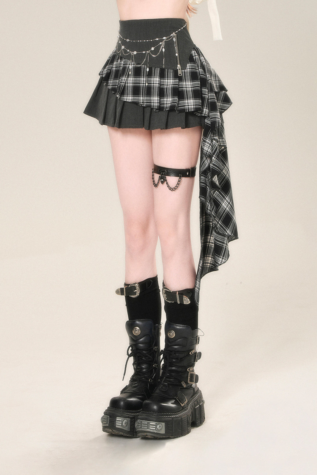 A-line American Miniskirt Check