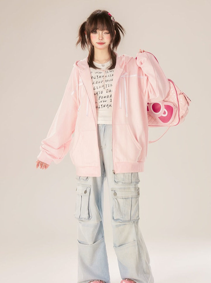 Cargo Denim Blue  Pants Light