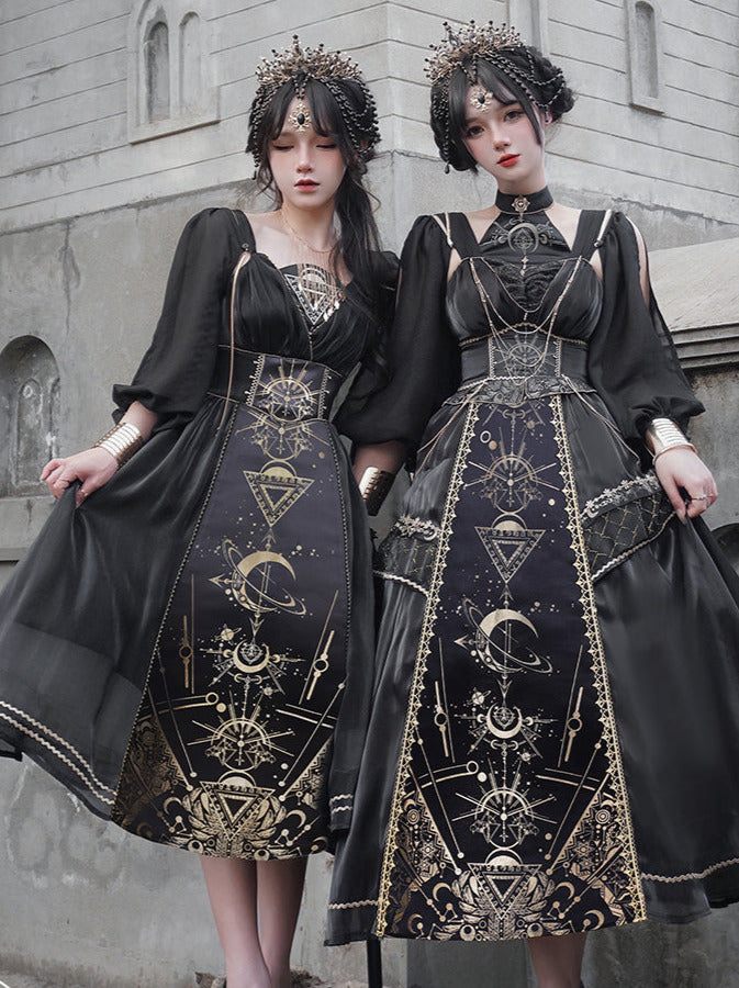 Full Sleeve Model Sheer Short Yarn Dress Shoulder + Sass + Nightmare Horus
