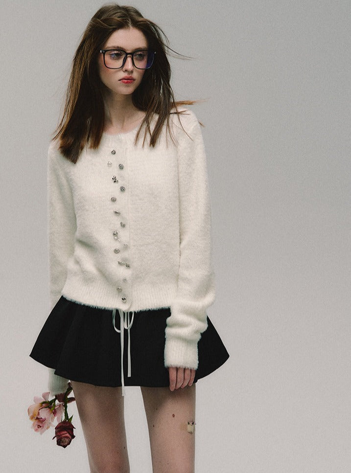 Cardigan Imitation Mink Bijou