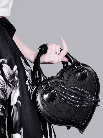 Heart Twilight Invitation Crow Skull Bag