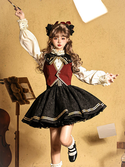 Jacquard Embroidered Classic Conductor Shirt Skirt Setup