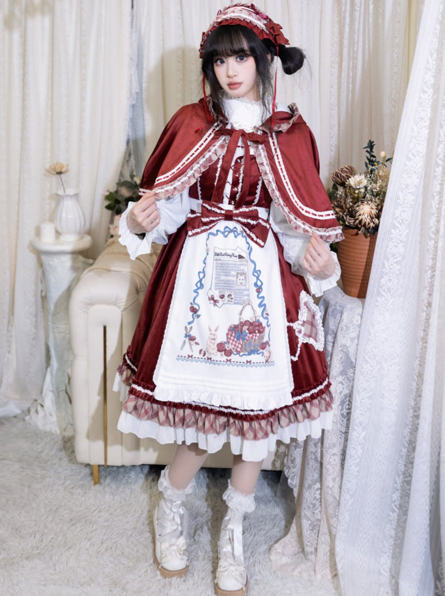 Cape Chic Dress Retro Lolita Doll