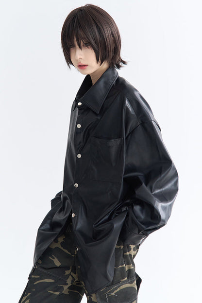 Tops PU Style Vintage