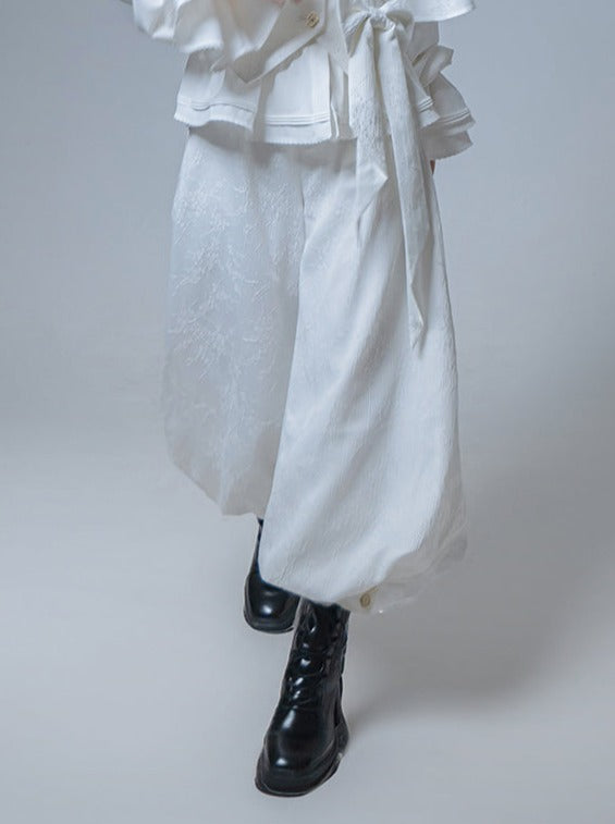 Hooded + Shorts Bunny Pants + Balloon Long Coat Prince
