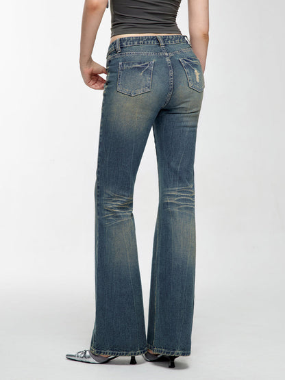 Denim Mode Pants Straight Ride