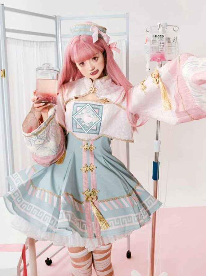 Sweet Hut Reserved Sea Jacket + Kyung + Pin Ribbon product Crolley + Dress Little