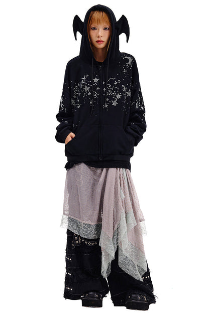 Hoodie Starry Sweatshirt Diamond