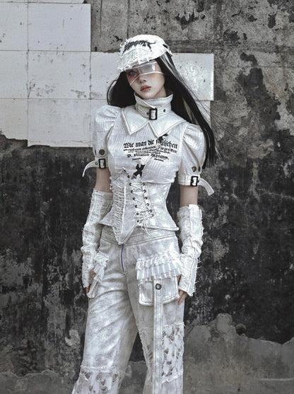 Tops Subculture High Punk Color