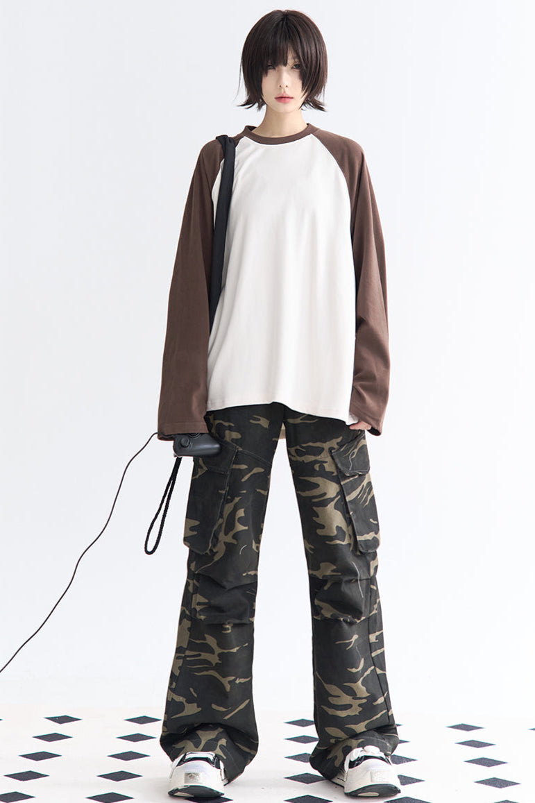 camouflage Relaxed pants fit