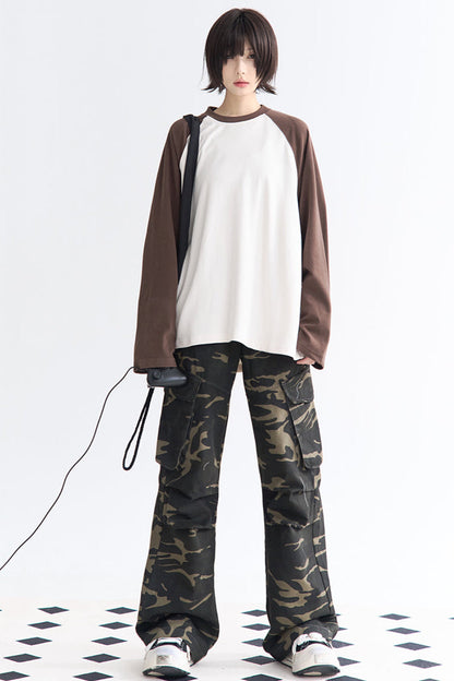 camouflage Relaxed pants fit