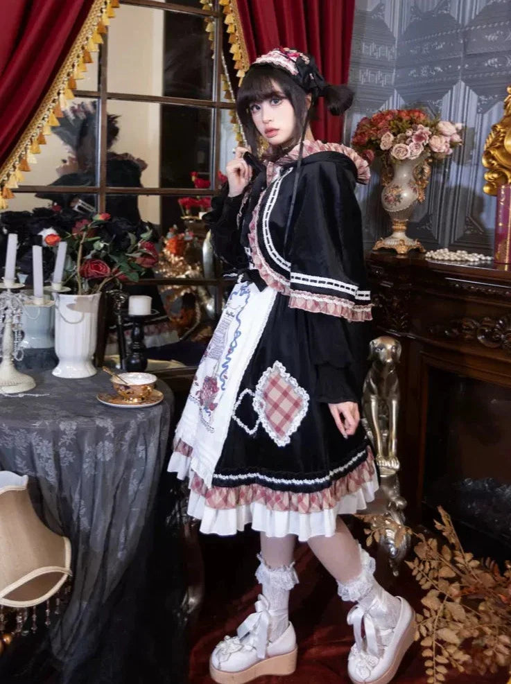 Cape Chic Dress Retro Lolita Doll
